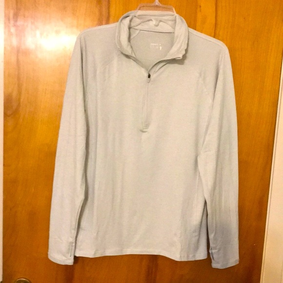 ^ NWT Jockey Soft Gray Jersey Top - Size Large - Picture 1 of 1